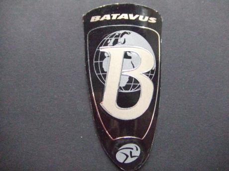 Batavus fietsfabriek Heerenveen balhoofdplaatje zwart